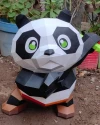 Kung Fu Panda: Po Panda Low Poly Papercraft