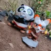 Kung Fu Panda: Po Panda Low Poly Papercraft