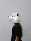 POMERANIAN DOG Mask DIY, Lowpoly Papercraft