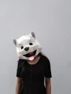 POMERANIAN DOG Mask DIY, Lowpoly Papercraft