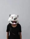 POMERANIAN DOG Mask DIY, Lowpoly Papercraft