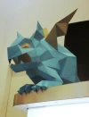 Gargoyle 3D Decor Low poly Papercraft, DIY, PDF