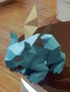 Gargoyle 3D Decor Low poly Papercraft, DIY, PDF