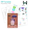 My Neighbor Totoro Low Poly, Papercraft, PDF template, Paper model, Sculpture, 3D puzzle, Polygonal model, Lowpoly