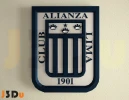 Logo Alianza Lima Papercraft PDF Template For office, Room, Decor, DIY gift for friends, family, Low poly Paper, Paper Craft 3D kit by J3Du