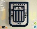 Logo Alianza Lima Papercraft PDF Template For office, Room, Decor, DIY gift for friends, family, Low poly Paper, Paper Craft 3D kit by J3Du