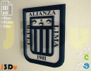 Logo Alianza Lima Papercraft PDF Template For office, Room, Decor, DIY gift for friends, family, Low poly Paper, Paper Craft 3D kit by J3Du