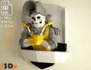 Welder Skull Papercraft PDF Template For office, Room, Decor, DIY gift for friends, family, Low poly Paper, Paper Craft 3D kit by J3Du