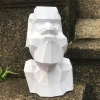 Moai Sen Papercraft Template | Modern 3D Paper Sculpture | DIY Digital Cut File