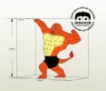 Pokemon Charmander | Fire Lizard Gym Papercraft Template | Low Poly DIY Paper Craft | Digital PDF Pattern | Cute Workout Decor | Made by Binhxsn