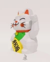 Maneki Neko Low Poly Papercraft