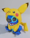 Pokemon Pikachu Cosplay Stitch Low Poly Papercraft