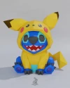 Pokemon Pikachu Cosplay Stitch Low Poly Papercraft