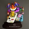 Pokemon Game Console PDF Template, DIY 3d Model, FanArt, Paper Sculpture, Low Poly, Pepakura, Craft, Manualidad, Paper Art