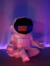 Astronauts Yoga Meditate Low Poly Papercraft