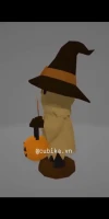 Ghost Papercraft Template | DIY 3D Low Poly Scarecrow Ghost | Halloween Pumpkin & Fall Decor | Unique Gift