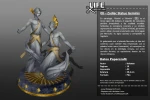 Zodiac Statue Gemini (May 21 – June 20) Low Poly Papercraft, DIY 3D Paper Model for Creative Home Decoration