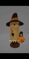 Ghost Papercraft Template | DIY 3D Low Poly Scarecrow Ghost | Halloween Pumpkin & Fall Decor | Unique Gift