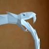 Ouroboros serpent model printable DIY PDF papercraft template, DIY Paper sculpture