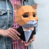 Papercraft 3D Elegant Cat Template