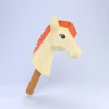 Low Poly Hobby Horse Papercraft Template | DIY 3D Stick Horse Toy Sculpture | Nursery Decor & Playroom Art