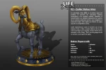 Zodiac Statue Aries (March 21 - April 19) Low Poly Papercraft, DIY 3D Paper Model for Creative Home Decoration