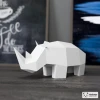 Rhinoceros Papercraft, Rhino Paper Sculpture, 3D Origami, Low Poly Papercraft