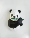 Panda holding Bamboo Papercraft, Lowpoly Papercraft, Fovea - Papercraft - Nonitt