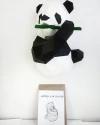 Panda holding Bamboo Papercraft, Lowpoly Papercraft, Fovea - Papercraft - Nonitt