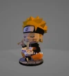 Naruto Eating Ramen Papercraft Template | DIY 3D Low Poly Anime Model | Konoha Ninja Fan Art & Desk Decor | Unique Gift