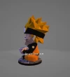 Naruto Eating Ramen Papercraft Template | DIY 3D Low Poly Anime Model | Konoha Ninja Fan Art & Desk Decor | Unique Gift