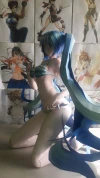 Hatsune Miku H.e.n.t.a.i and Hatsune Miku Bikini Papercraft, DIY 3D Paper Model for Creative Home Decoration