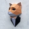Papercraft 3D Elegant Cat Template