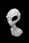 Alien Wall Papercraft Template - Low Poly, Pepakura PDF, DIY Handmade, Home Decoration, Creative Gifts Alien Wall Papercraft Template - Low Poly, Pepakura PDF, DIY Handmade, Home Decoration, Creative Gifts
