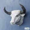 Bull Papercraft, 3D Paper Craft Bull, DIY Bull Head, Low Poly Papercraft