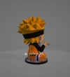Naruto Eating Ramen Papercraft Template | DIY 3D Low Poly Anime Model | Konoha Ninja Fan Art & Desk Decor | Unique Gift