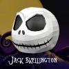 Jack Skeleton Mask Papercraft, DIY, Low-poly Papercraft