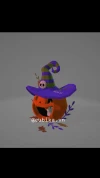 Witch Hat Pumpkin Papercraft Template | DIY 3D Low Poly Carved Pumpkin & Candle Decor | Spooky Halloween Centerpiece