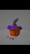 Witch Hat Pumpkin Papercraft Template | DIY 3D Low Poly Carved Pumpkin & Candle Decor | Spooky Halloween Centerpiece