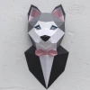 Papercraft 3D Elegant Husky Template