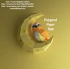 Owl on Moon Wall Papercraft Template - Low Poly, Pepakura PDF, DIY Handmade, Home Decoration, Creative Gifts Owl on Moon Wall Papercraft Template - Low Poly, Pepakura PDF, DIY Handmade, Home Decoration, Creative Gifts