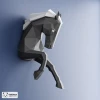 Horse Papercraft, Horse Paper Trophy, Wall Decor, Low Poly Papercraft