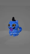 Derpy Cat Papercraft Template | DIY 3D Low Poly KPOP Demon Hunters Character | Cute Monster Cat Art & Fan Decor