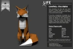 Fox Alpha - Family Fox Low Poly Papercraft, DIY 3D Paper Model for Creative Home Decoration