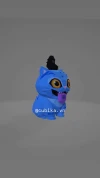 Derpy Cat Papercraft Template | DIY 3D Low Poly KPOP Demon Hunters Character | Cute Monster Cat Art & Fan Decor