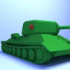 Tank Low poly Papercraft DIY Template