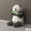 Bamboo Panda Papercraft, Sitting Panda Papercraft, Low Poly Papercraft