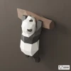 Cute Panda Papercraft, DIY Paper Sculpture, Wall Decor, Low Poly Papercraft