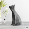 Cat Papercraft, DIY Paper Sculpture, Low Poly Papercraft