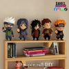 Gaara Chibi, Anime Template, DIY 3d Model, FanArt, Paper Sculpture, Low Poly, Pepakura, Craft, Manualidad, Paper Art